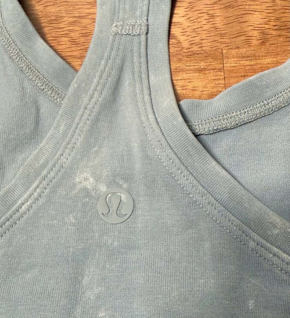 Lululemon Ebb to Street Racerback Tank Top in Washed Blue